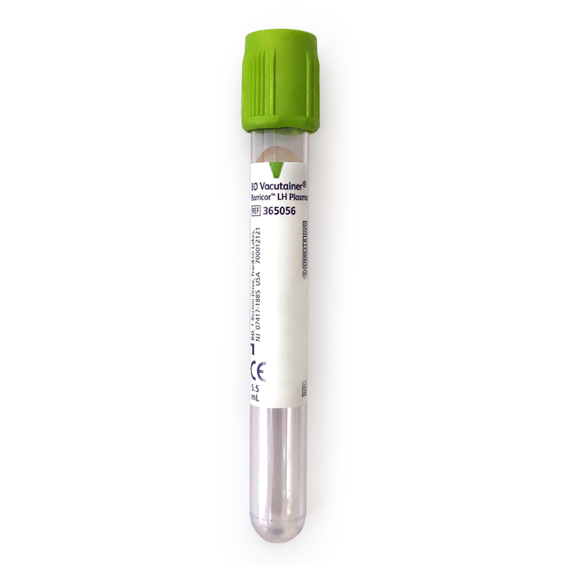 Пробірки BD Vacutainer® Barricor™ LH 5,5 мл, 100 шт (365056)